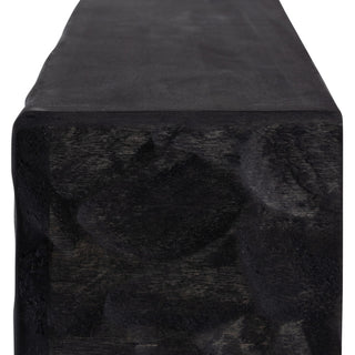 Rough Hewn Fireplace Shelf Mantel, Midnight Black, 60"