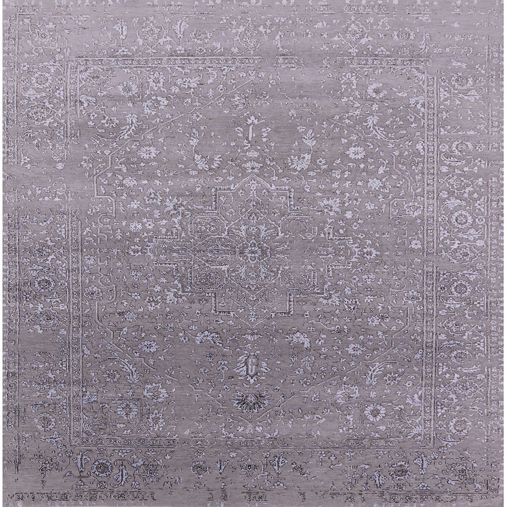 Ahgly Company Indoor Square Mid-Century Modern Area Rugs, 6' Square