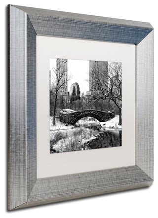 Philippe Hugonnard 'Gapstow Bridge Central Park' Matted Framed Art, 11x11