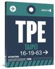 "TPE Taipei Luggage Tag 1" Fine Art Print