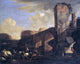 Jan Asselyn Italianate Landscape With a River and an Arched Bridge Wall Decal