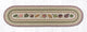 Earth Rugs OP-24 Autumn Leaves Oval Patch Runner 13" x 48"