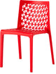 Milan Outdoor All Season Resin Chairs, Set of 2, Red