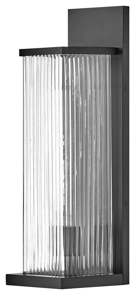 Hinkley Torrent Medium Wall Mount Lantern, Black