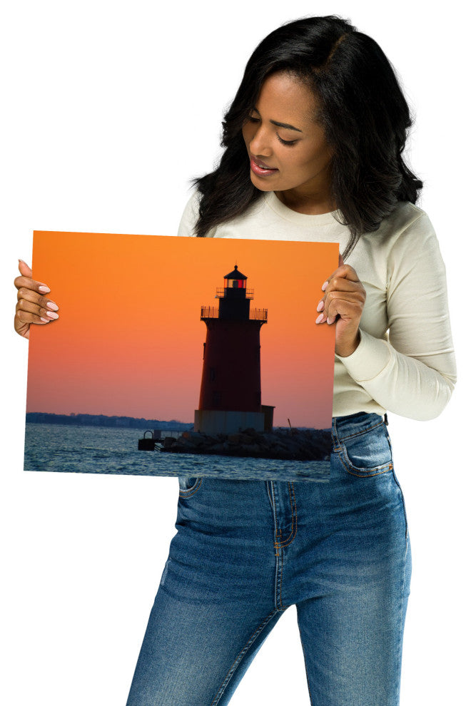Sunset at Henlopen State Park 3 Landscape Photo Unframed Wall Art Print, 11" X 14"