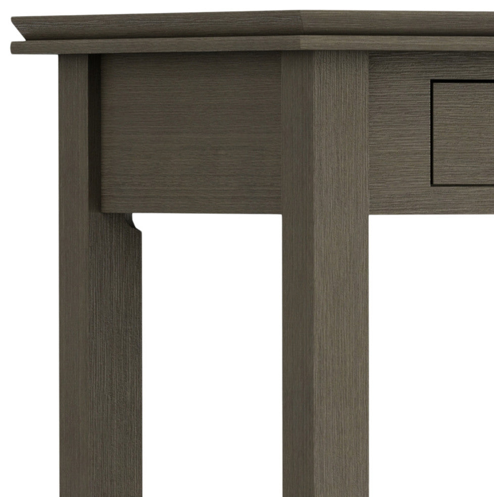 Solid Wood Contemporary Console Sofa Table, 46", Farmhouse Gray