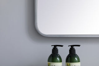 Elegant Decor MR802432S Soft Corner Metal Rectangular Mirror, 24"x32"