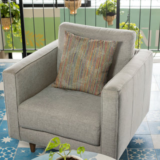 Plutus Multi-Color Diamond Abstract Luxury Throw Pillow, 26"x26"