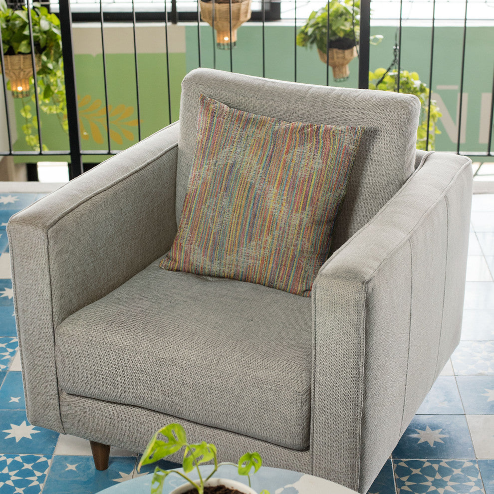 Plutus Multi-Color Diamond Abstract Luxury Throw Pillow, 26"x26"