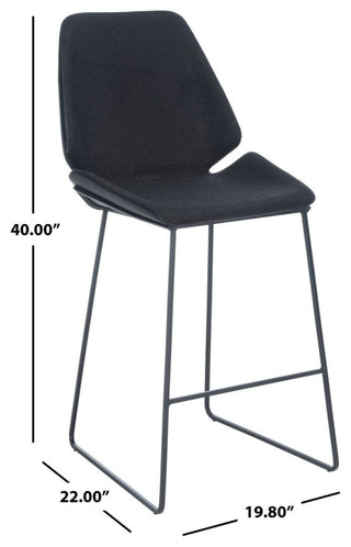 Safavieh Masami Counter Stool, Black/Black