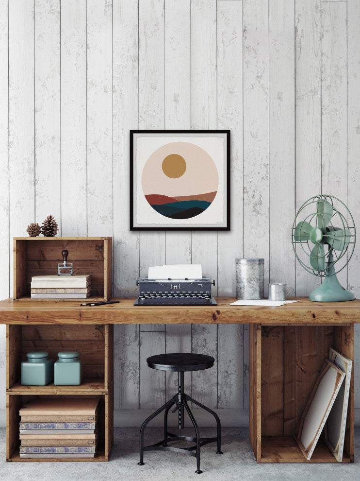 "Moon Hills" Framed Painting Print, 24x24