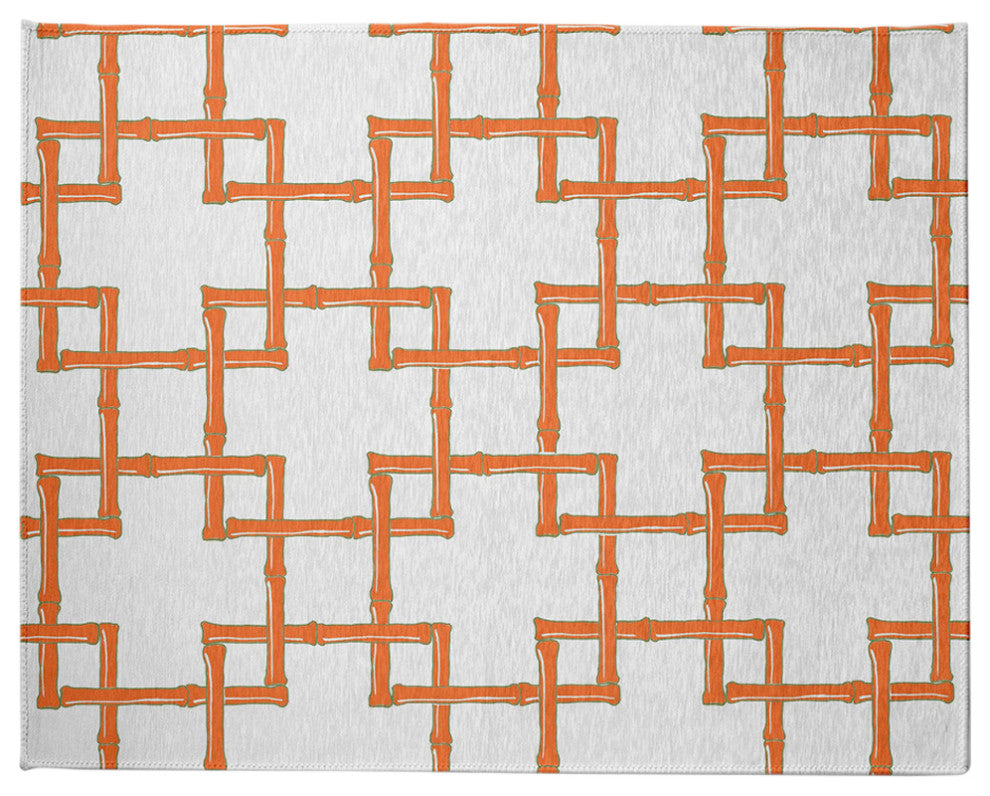 Bamboo Spring Chenille Rug, Blood Orange, 8'x10'