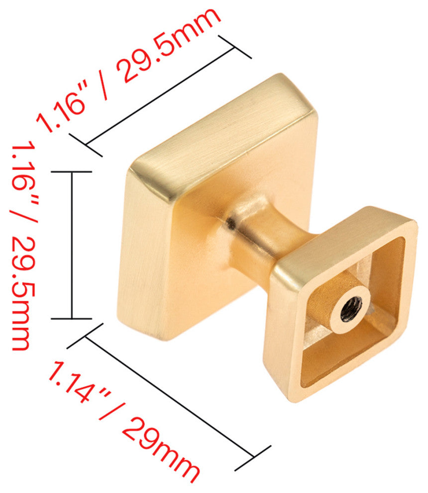 Utopia Alley Zinc Cabinet Pull/Knob, Brushed Brass, Knob, 1 Pack