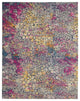 8" x 10" Yellow and Pink Coral Reef Area Rug