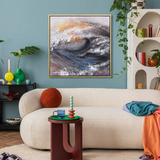 Tornado Abstract Textured Metallic Hand Painted Wall Art by Martin Edwards