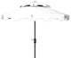 Safavieh Outdoor Zimmerman 9ft Double Top Market Umbrella White