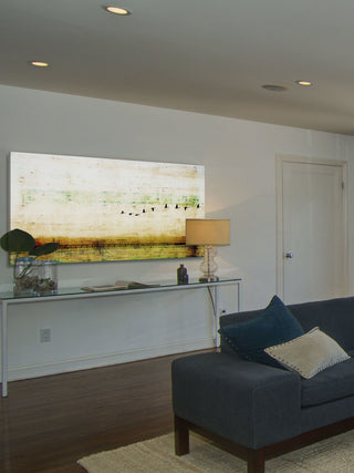 "Birds Flying" Fine Art Canvas Print, 45"x22.5"