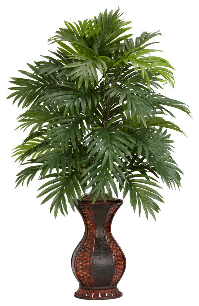 Areca Palm With Urn Silk Plant