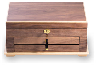 Lacquered Wood 3-Level Jewelry Bo