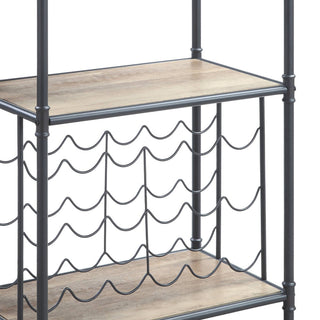 Acme Brantley Floor Wine Bottle & Glass Rack