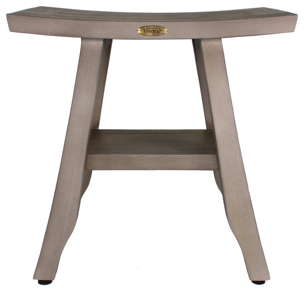 CoastalVogue Satori 18" Wide ShowerBench GR167, Gray