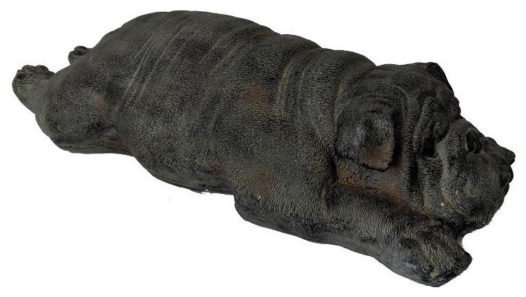 6" Sleepy Bulldog Indoor Outdoor Statue