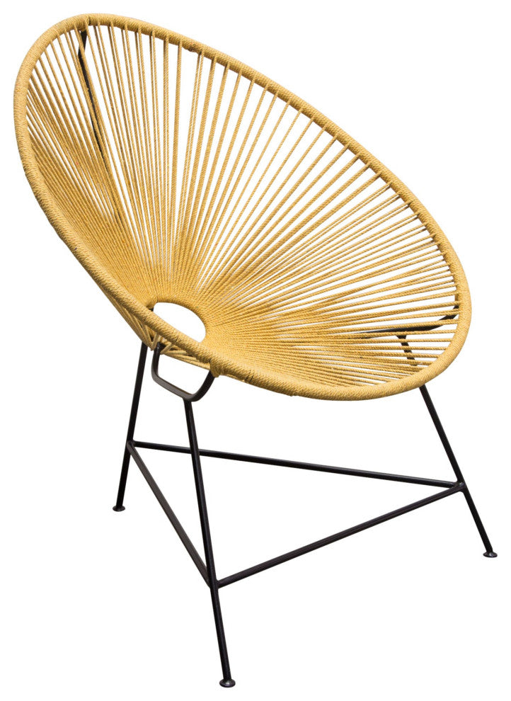 Sativa 2 Accent Chairs, Orange Rope