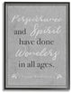 Perseverance and Spirit Framed Giclee Texturized Art, 16x20