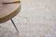 Mosaic Leather Cowhide Ivory Area Rug, 5'x8'