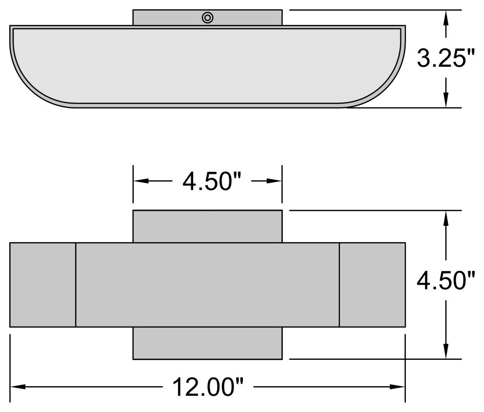 Access Lighting 20046LEDDMG/FST Montreal 3" Tall LED Wall Sconce - Bronze