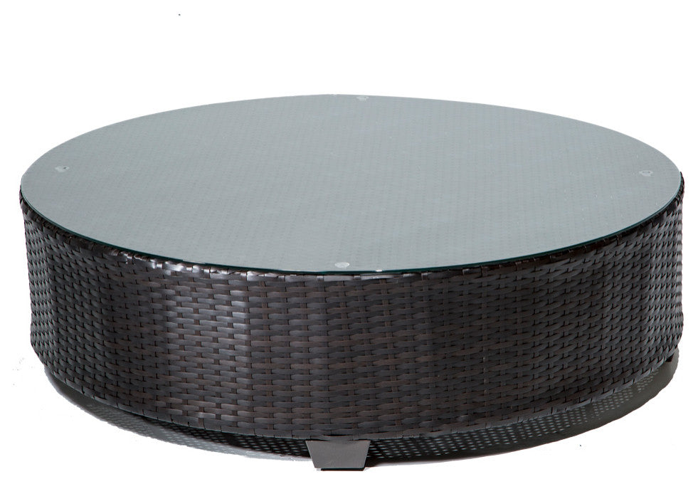 Barbados Round Coffee Table Tangerine