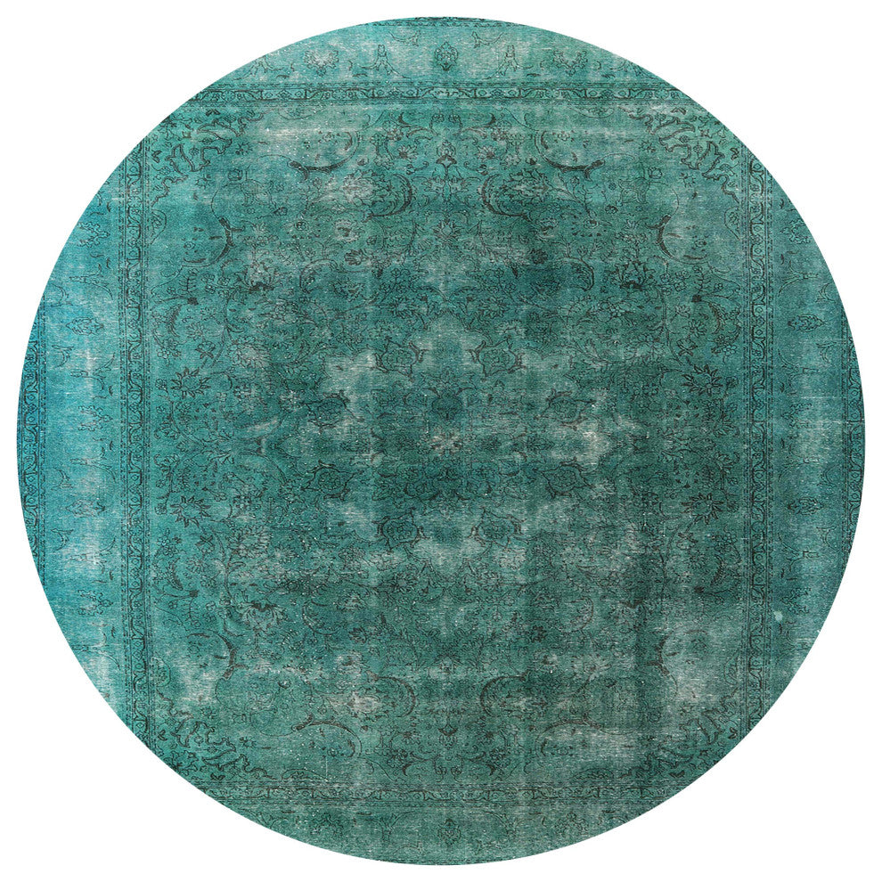 Ahgly Company Indoor Round Mid-Century Modern Area Rugs, 7' Round