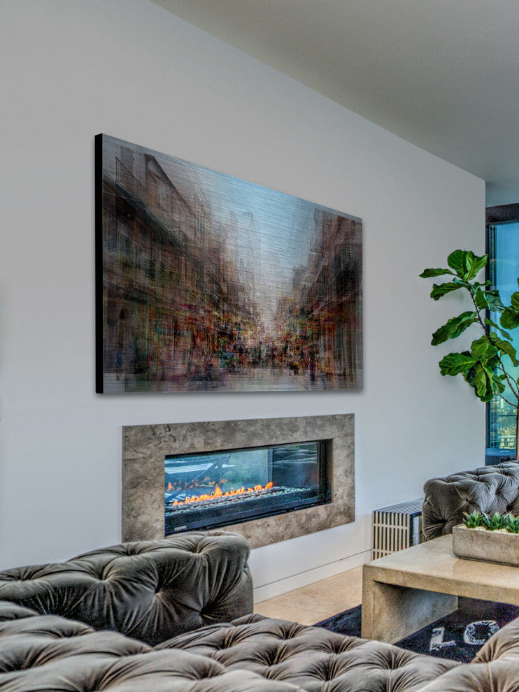 "French Origins" Painting Print, Brushed Aluminum, 45"x30"