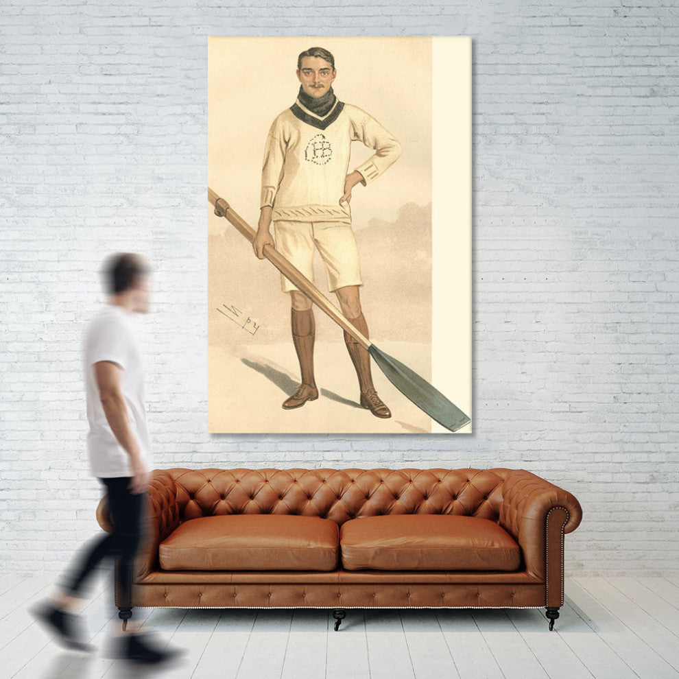 "Vanity Fair Rowing" Fine Art Giant Canvas Print, 54"x84"