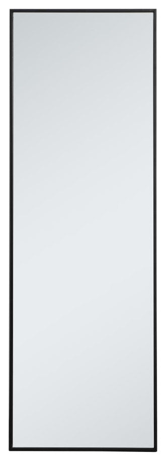 Metal Frame Rectangle Mirror 20" In Black