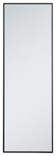 Metal Frame Rectangle Mirror 20" In Black