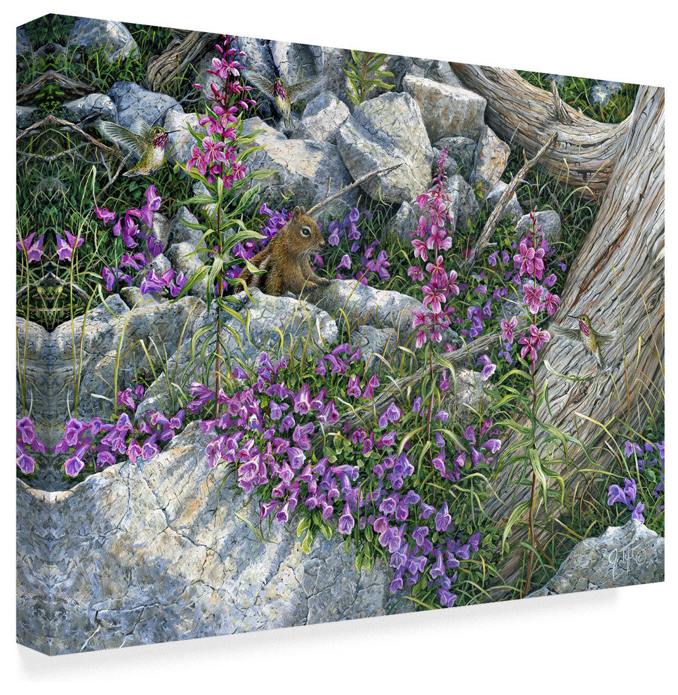 Jeff Tift 'Squirrel Painting' Canvas Art, 24"x18"