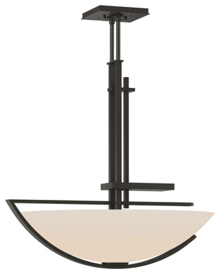 Ondrian Pendant - Dark Smoke Finish - Opal Glass