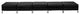 Hercules Imagination Series Black Leather Five Seat Bench