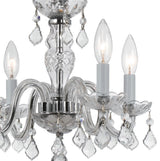 Crystorama Traditional Crystal 4-Light Mini Chandelier