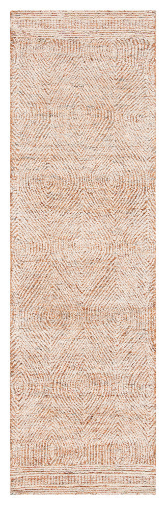 Safavieh Couture Abstract Collection, ABT340 Rug, Ivory/Rust, 2'3"x14'