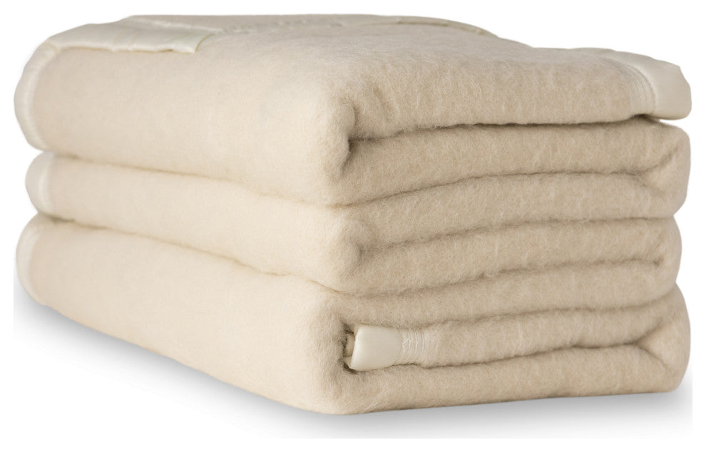 Aurora Heavyweight Blanket, Natural, Twin