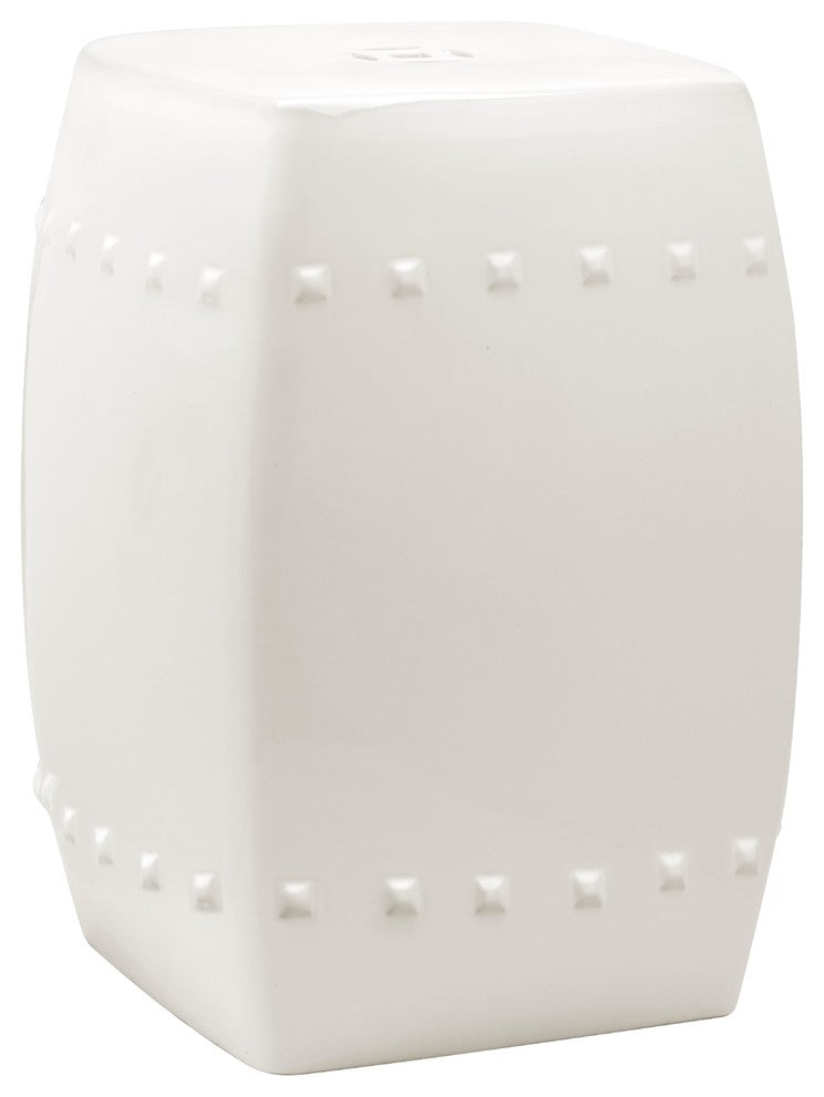 Safavieh Indoor-Outdoor Villa Garden Stool, Cream