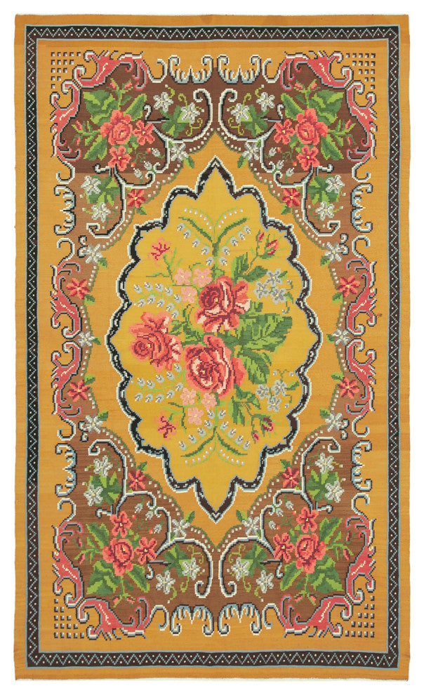 Rug N Carpet - Handmade Oriental 6' 3'' x 10' 4'' Unique Flatweave Kilim Rug