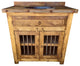 Eleanor Rustic Barr Doors Bathroom Vanity with sink, 48"x20"x32", Fake Top Drawer