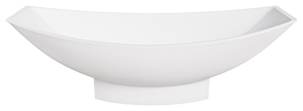 ALFI brand AB9991 Solid Surface Resin Free Standing Hammock Style Bathtub