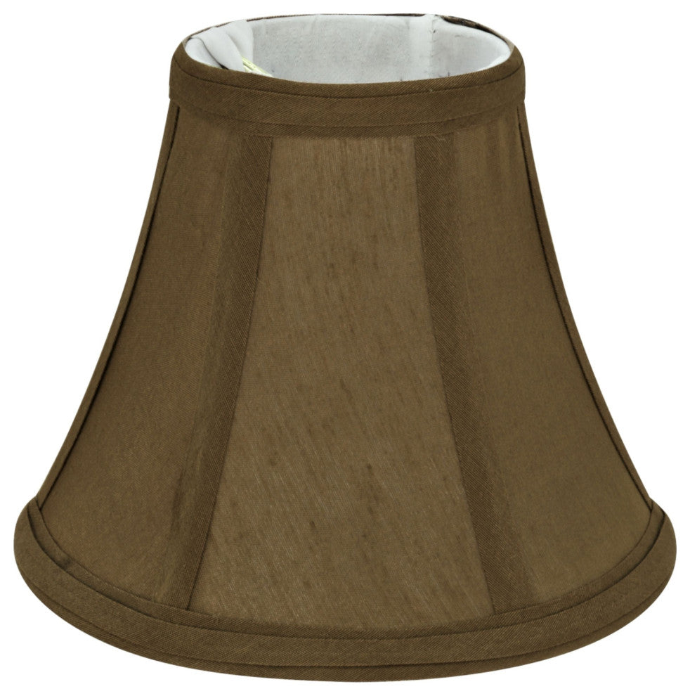 30049-2 Small Bell  Chandelier Clip On Lamp Shade Light Brown 3"x6"x5"