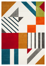 Safavieh Hollywood Collection HLW709 Rug, Ivory/Peacock Blue, 2'7"x5'