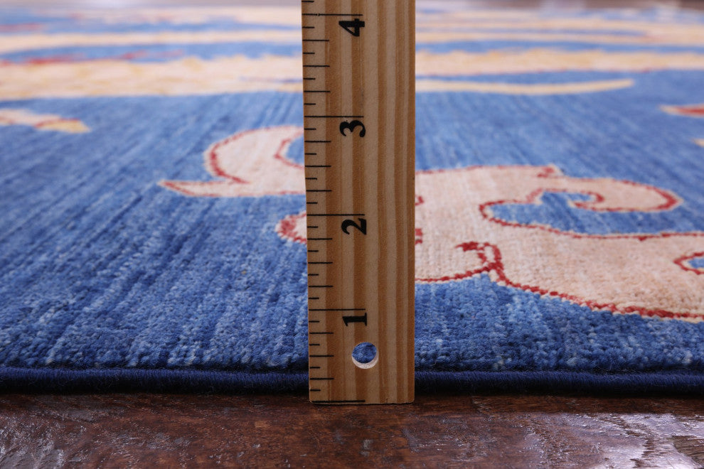 8' 9" X 11' 10" Handmade Dragon And Phoenix Design Rug - Q12640