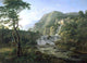 Johan Christian Claussen Dahl Mountain Landscape With a Castle Wall Decal